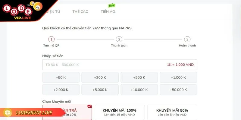 Nhiều bet thủ cho biết cách nạp tiền Lode88 rất đơn giản